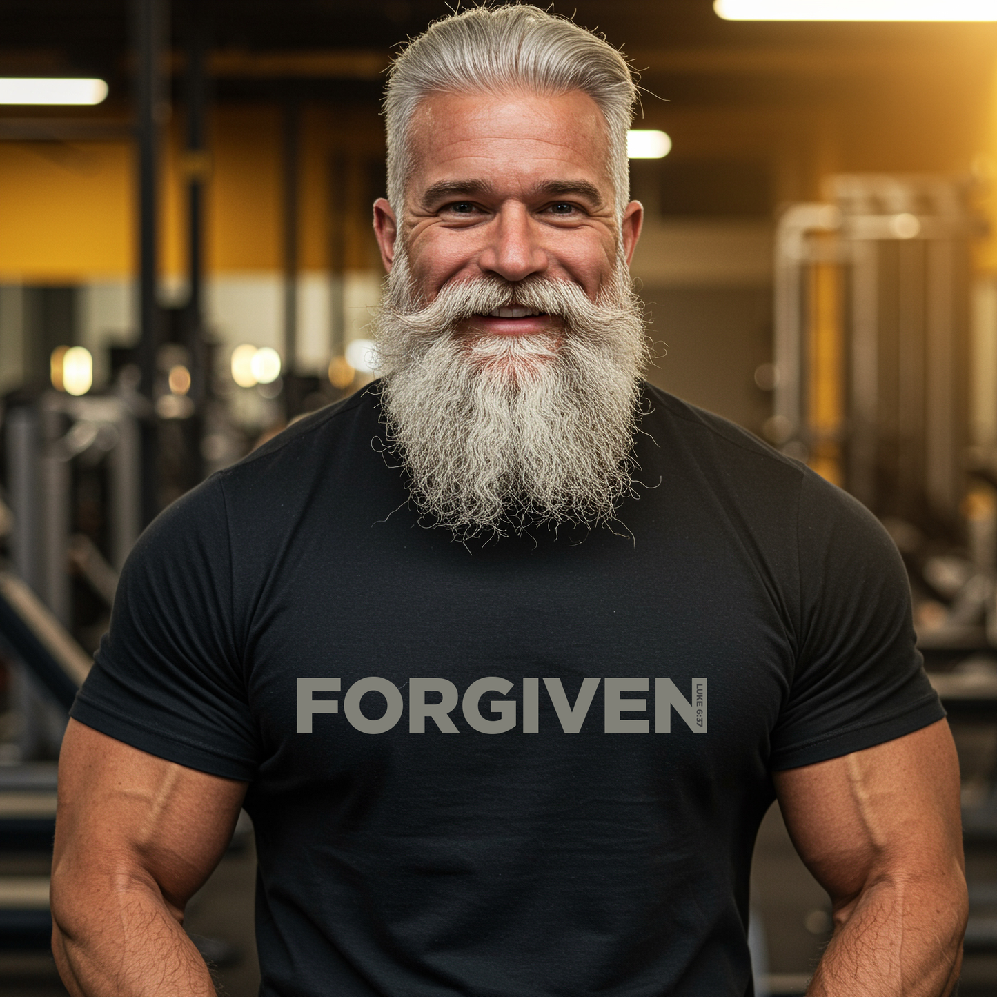 FORGIVEN | Unisex Classic Tee | Gildan 5000 | With Taupe Text