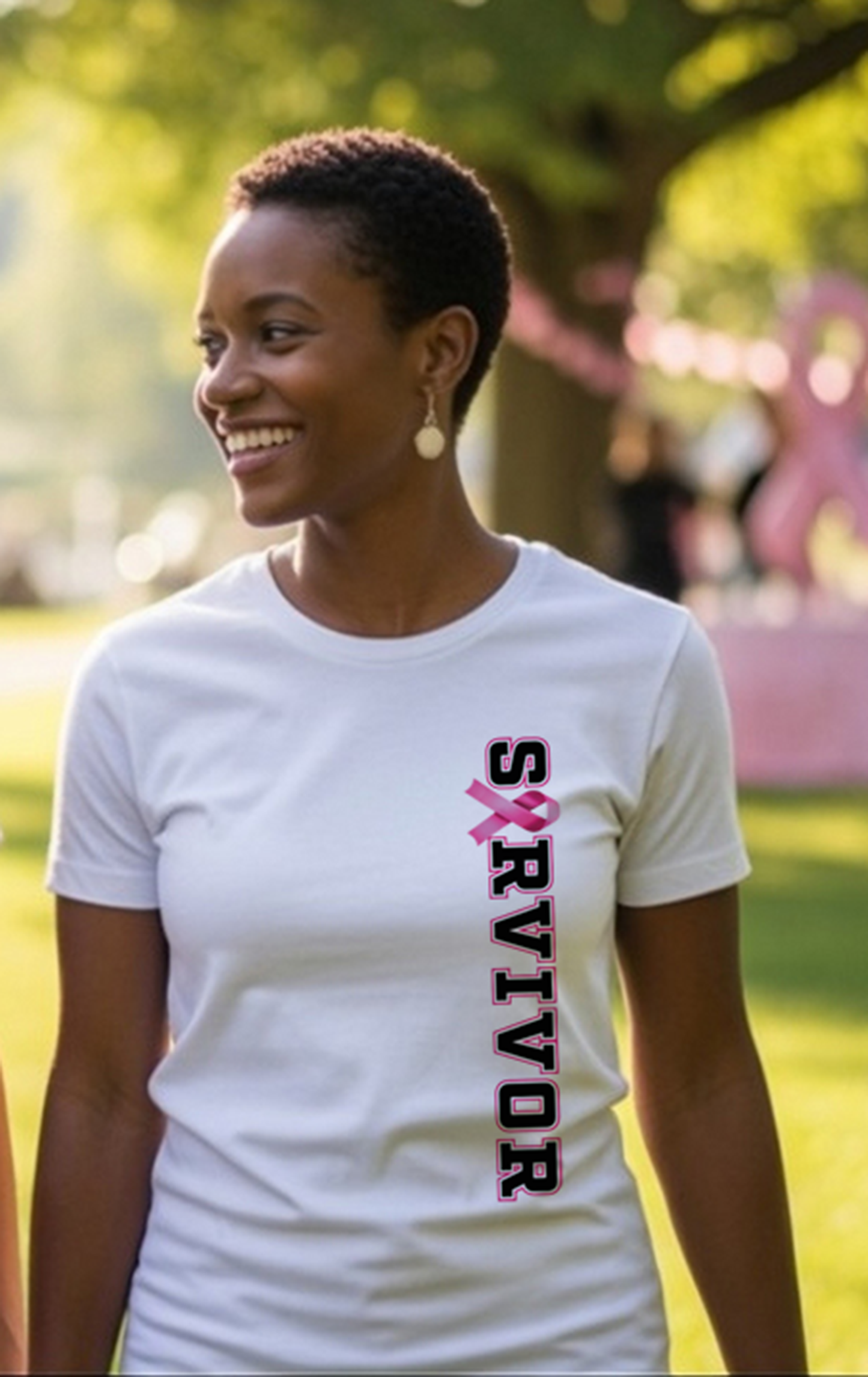 Survivor! Strength in Pink | Breast Cancer Awareness | Women's Relaxed T-Shirt